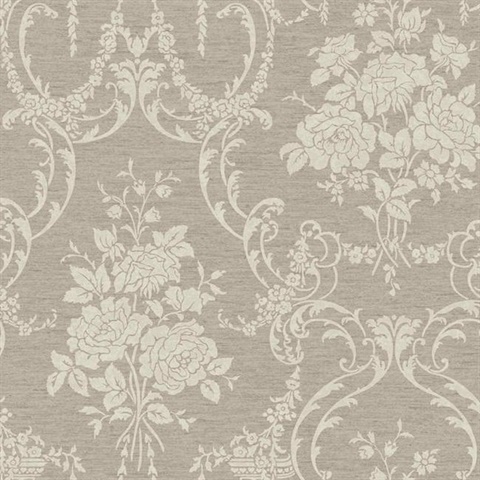 Neoclassical Rose Damask