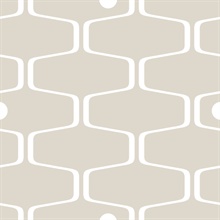 Net &amp; Ball - Stone colourway wallpaper