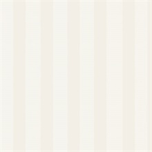Neutral and White Matte Shiny Stripe Prepasted Wallpaper