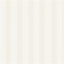 Neutral and White Matte Shiny Stripe Prepasted Wallpaper