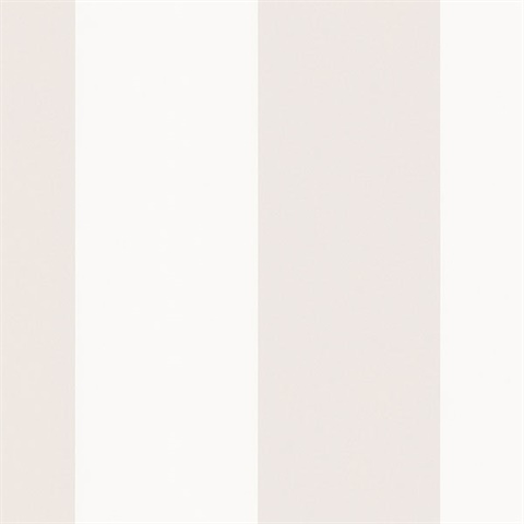 Neutral and White Vertical 5.25in Stripe Prepasted Wallpaper