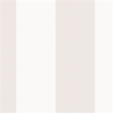 Neutral and White Vertical 5.25in Stripe Prepasted Wallpaper