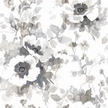 Neutral Garden Anemone Peel and Stick Wallpaper