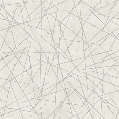 Neutral Geometric Crosshatch Wallpaper