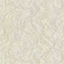 Neutral Marble Textured Swirl Wallpaper