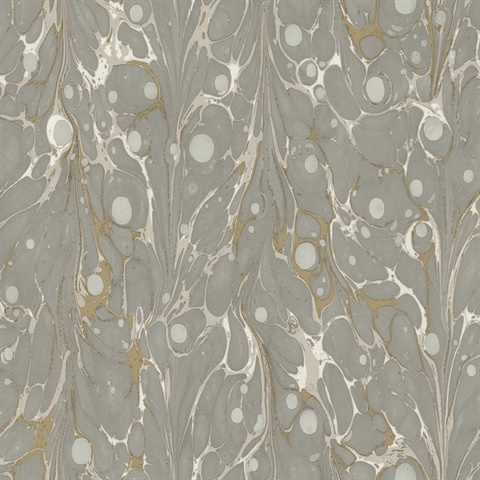 Neutral Marbled Endpaper Peel and Stick Wallpaper