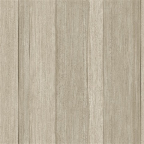 Neutral Radnor Faux Wood Plank Wallpaper