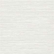 Neutral Ramie Faux Weave Horizontal Textured Wallpaper