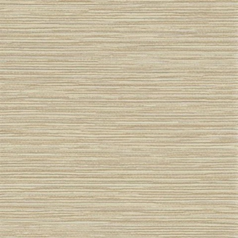 Neutral Ramie Faux Weave Horizontal Textured Wallpaper