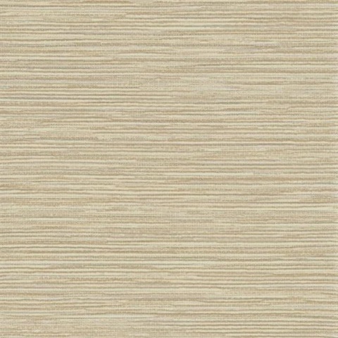 Neutral Ramie Faux Weave Horizontal Textured Wallpaper