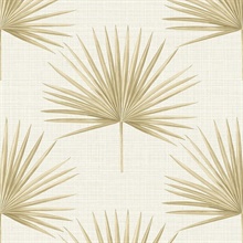 Neutral Richmond Palm Faux Grasscloth Wallpaper