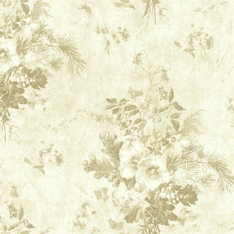 Neutral Rose Toile