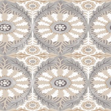 Neutral Savarin Bohemain Damask Wallpaper