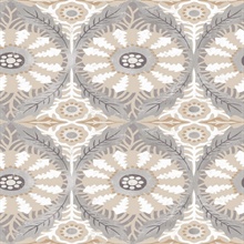 Neutral Savarin Bohemain Damask Wallpaper