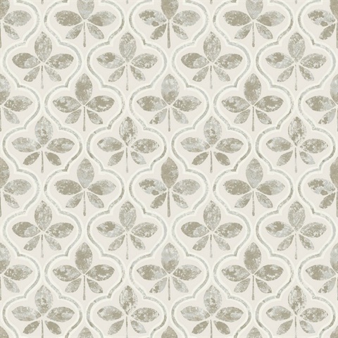 Neutral Sevilla Floral Damask Wallpaper