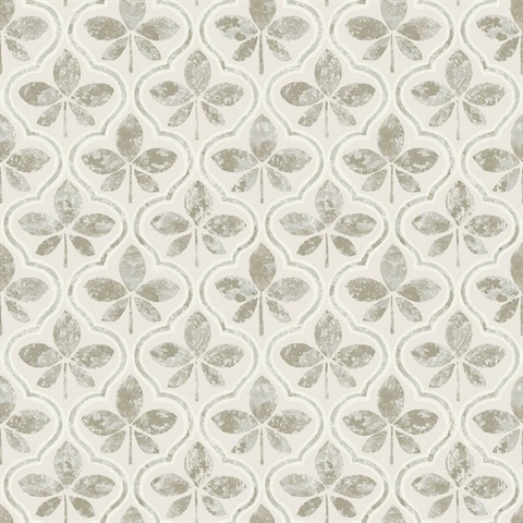 Neutral Sevilla Floral Damask Wallpaper