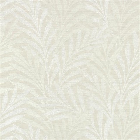 Neutral Tea Leaves Wallpaper