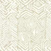 Neutral Tribal African Print Wallpaper