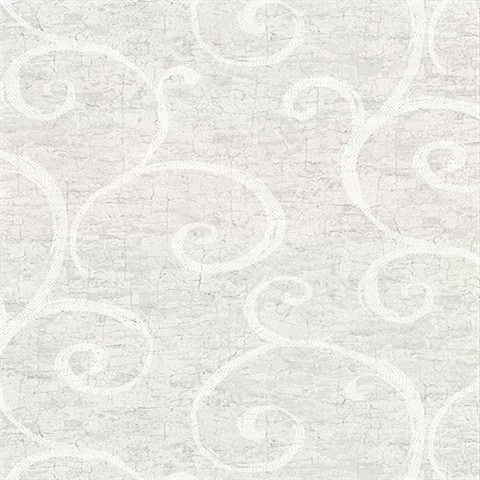 Newbury Light Grey Geometric Faux Plaster Vinyl Wallpaper