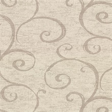 Newbury Taupe Geometric Faux Plaster Vinyl Wallpaper