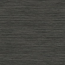 Newton Faux Grasscloth  Black Wallpaper
