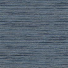 Newton Faux Grasscloth Blue Wallpaper