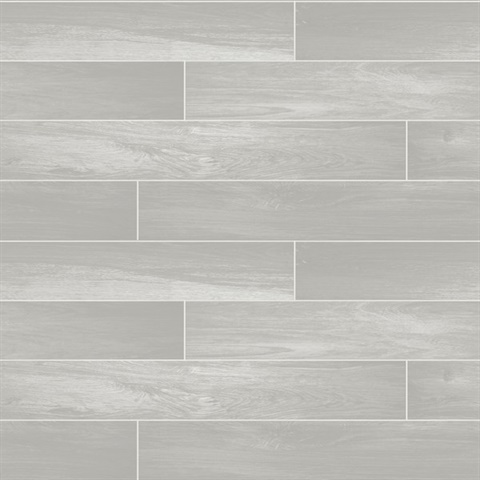 Nika Grey Sleek Wood Wallpaper