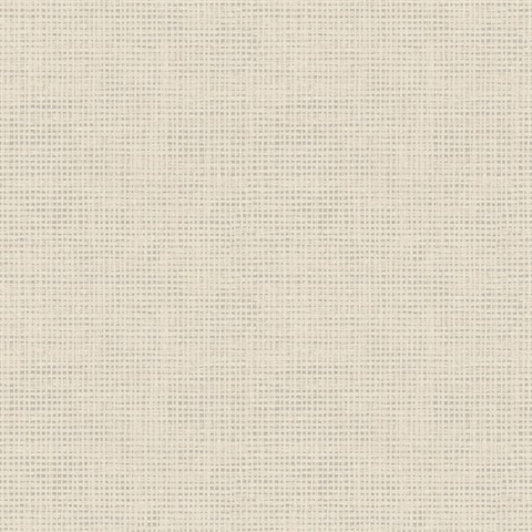 Nimmie Taupe Faux Woven Textured Basketweave Wallpaper