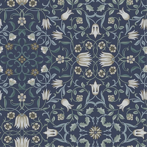 No 1 Holland Park William Morris Classic Floral Wallpaper