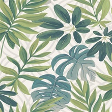 Nocturnum Green Leaves Wallpaper