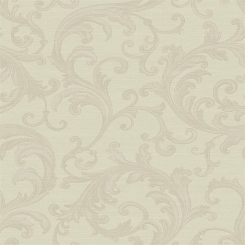 Noemi Cream Acanthus Wallpaper