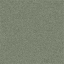 Normandy 27 Army Green Faux Fine Linen Wallpaper