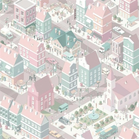 Notting Hill Pink Wallpaper