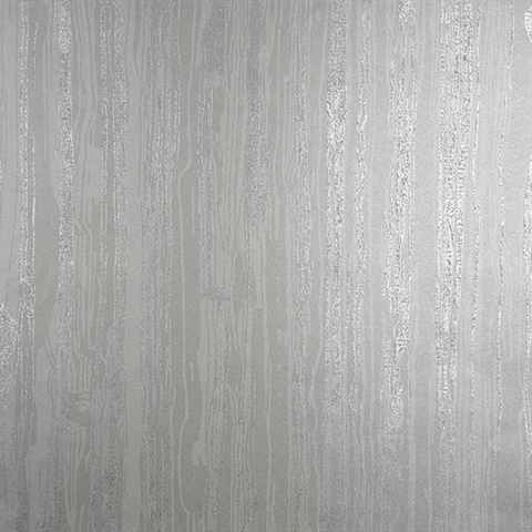 Nova Silver Faux Wood Wallpaper