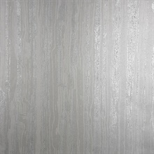 Nova Silver Faux Wood Wallpaper