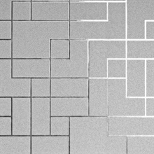 Nova Silver Geometric Wallpaper