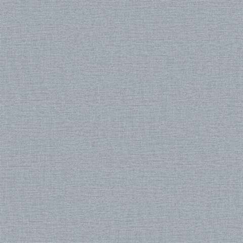 Nuance Plain Linen Texture Blue Wallpaper