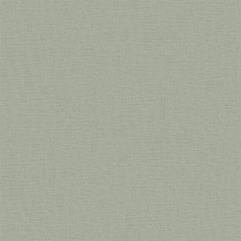 Nuance Plain Linen Texture Green Wallpaper