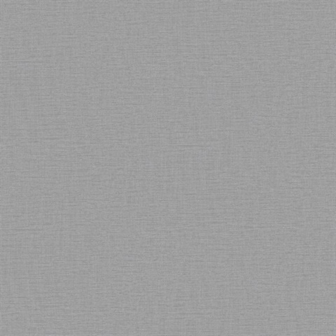 Nuance Plain LinenTexture Silver Grey Wallpaper