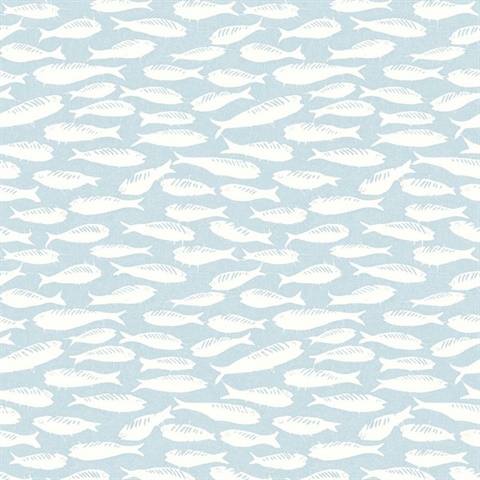 Nunkie Aqua Sardine Fish Wallpaper