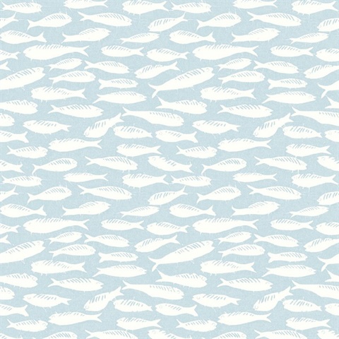 Nunkie Aqua Sardine Fish Wallpaper