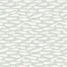 Nunkie Light Blue Sardine Fish Wallpaper