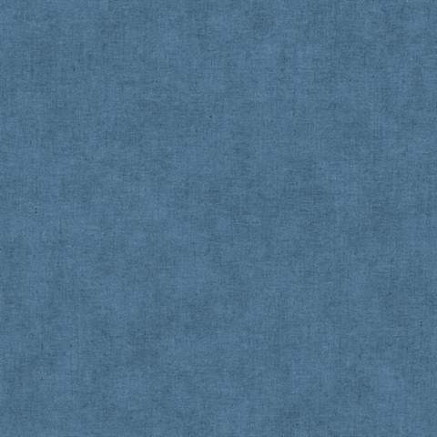 Nuovo Denim Faux Linen Wallpaper