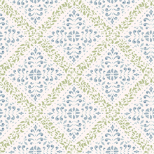 Nyborg Blue Ornamental Geometric Wallpaper