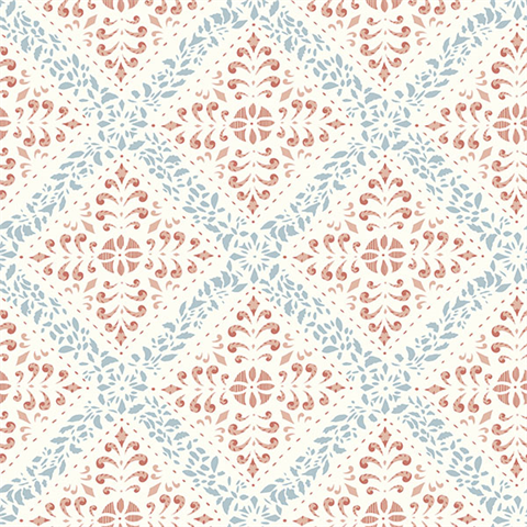 Nyborg Multicolor Ornamental Geometric Wallpaper