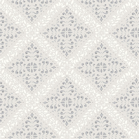 Nyborg Taupe Ornamental Geometric Wallpaper