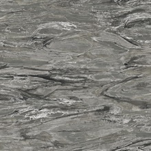 Nyla Charcoal Shimmering Metallic Scribble 54" Commercial Grade Wallpa