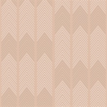 Nyle Blush Stitch Chevron Stripe Zig Zag Wallpaper