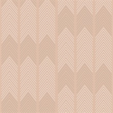 Nyle Blush Stitch Chevron Stripe Zig Zag Wallpaper