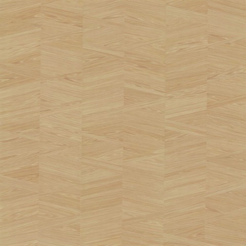 Interlocking Wood Oak Wallpaper